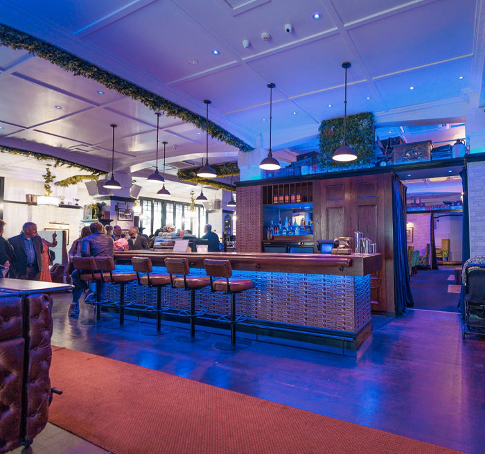 Premium restaurant and bar interior